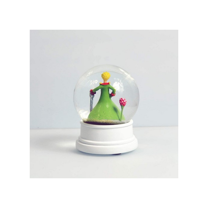 Boule à Neige Le Petit Prince - Kiub - Décoration Enfant Avec Rose Et Astéroïde