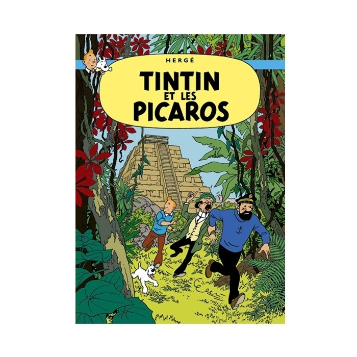 Póster Moulinsart albúm de Tintín: Tintín y los Pícaros 22220 (70x50cm)