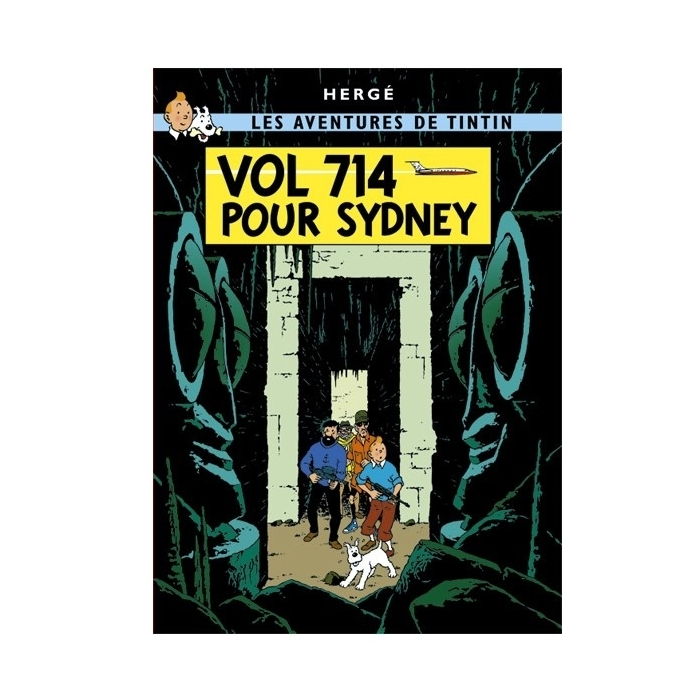 Poster Moulinsart Album de Tintin: Vol 714 pour Sydney 22210 (70x50cm)