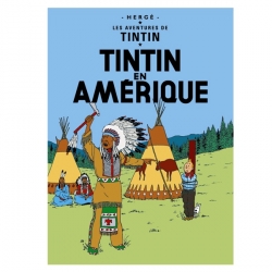 Carte postale album de Tintin: Tintin en Amérique 30071 (15x10cm)