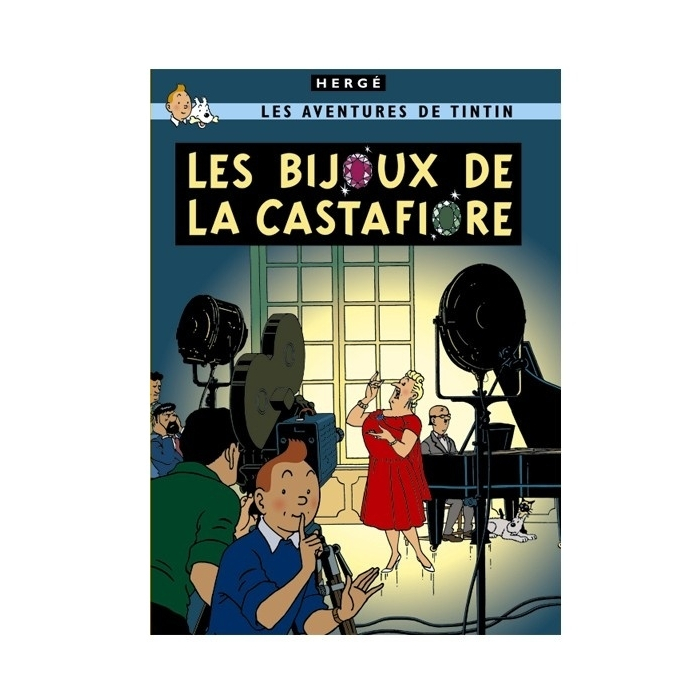 Carte postale album de Tintin: Les bijoux de la Castafiore 30089 (15x10cm)