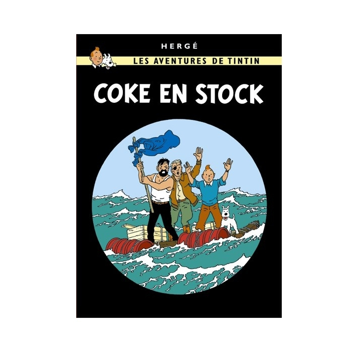 Postal del álbum de Tintín: Stock de coque 30087 (15x10cm)