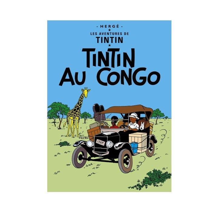 Carte postale album de Tintin: Tintin au Congo 30070 (15x10cm)