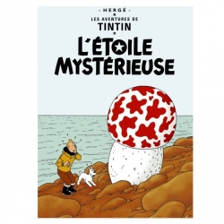 Carte postale album de Tintin: L'étoile mystérieuse 30078 (15x10cm)