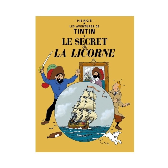 Postcard Tintin Album: The Secret of the Unicorn 30079 (15x10cm)