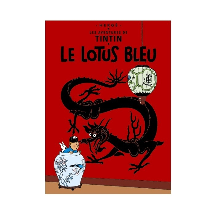 Postcard Tintin Album: The Blue Lotus 30073 (15x10cm)