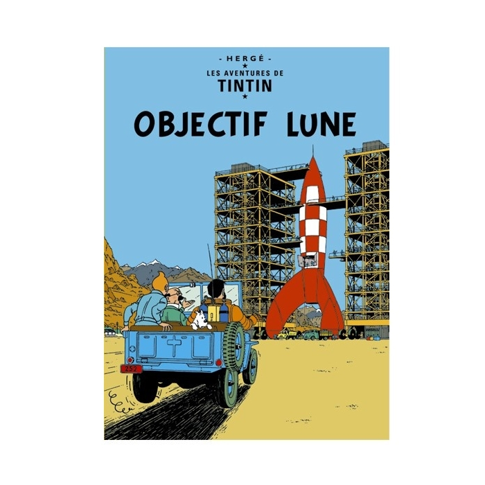 Carte postale album de Tintin: Objectif Lune 30084 (15x10cm)