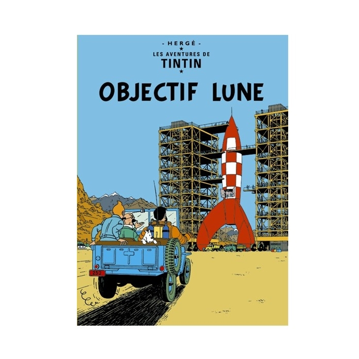 Postcard Tintin Album: Destination Moon 30084 (15x10cm)