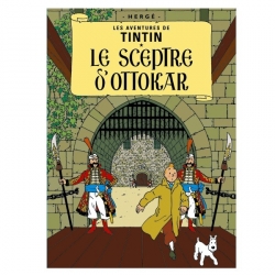 Postal del álbum de Tintín: El cetro de Ottokar 30076 (15x10cm)