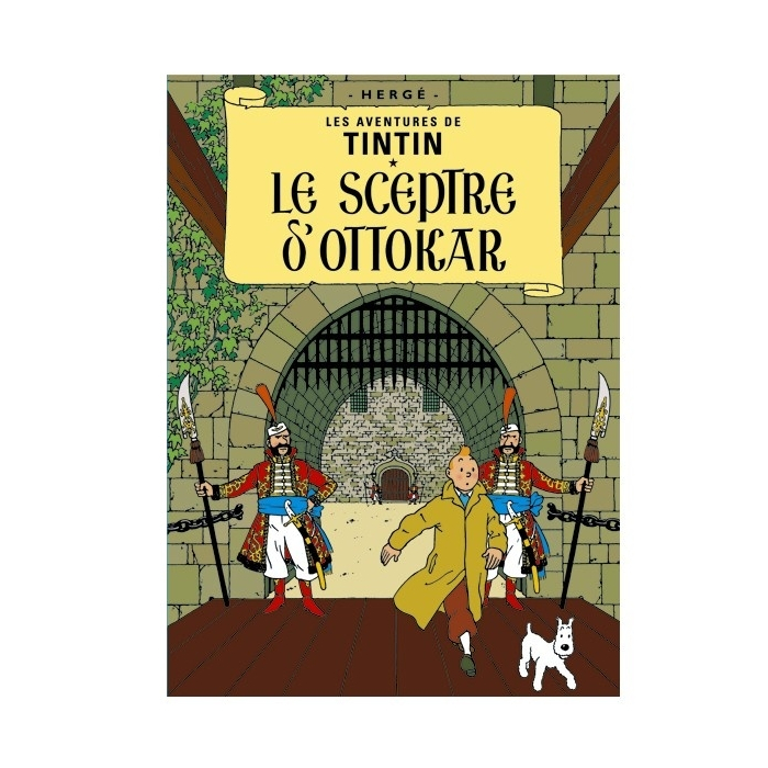 Carte postale album de Tintin: Le sceptre d'Ottokar 30076 (15x10cm)