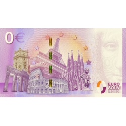 Billet de banque 0 Euro Souvenir Parc Spirou Provence Marsupilami Nº01 (2020)