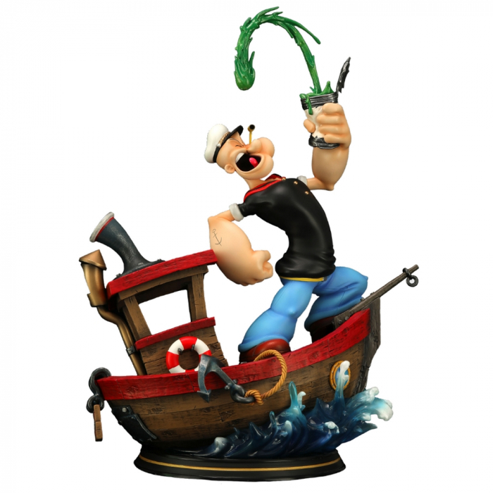 1/6　his　(2023)　red　Collectible　Kingdom,　Cartoon　in　boat　figure　Popeye
