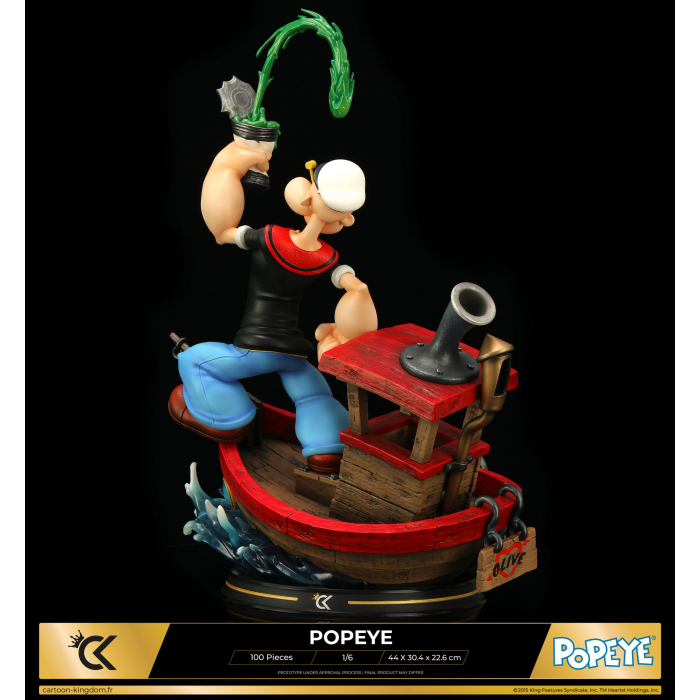 Collectible figure Cartoon Kingdom, Popeye in his red boat 1/6 (2023)