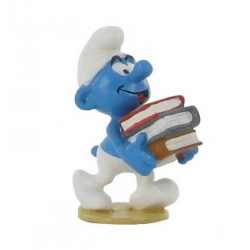 Collectible Figure Pixi The Smurf with a stack of books 6431 (2012)