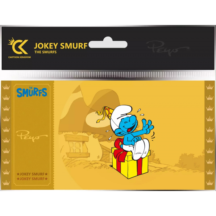 Cartoon Kingdom – Figurine Golden Ticket Les Schtroumpfs – Gargamel Et Azraël – Miniature En Plastique 7 Cm, Collection Unisexe