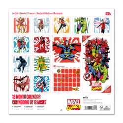 Calendrier mural Erik Marvel Comics Avengers 30x30cm (2024)