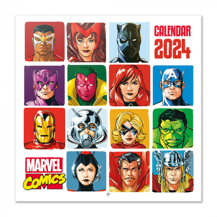 Calendrier mural Erik Marvel Comics 30x30cm (2024)