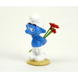 Collectible Figure Pixi The Smurf with flowers 6433 (2012)