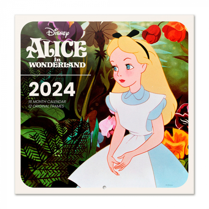 Calendrier mural Erik Disney Alice au pays des merveilles 30x30cm (2024)