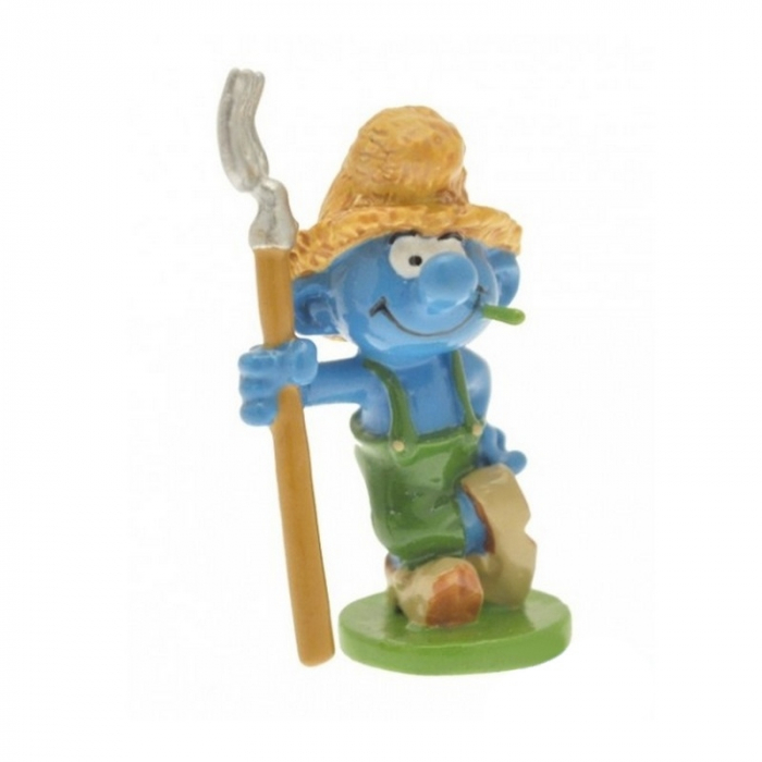 Figurine de collection Pixi Le Schtroumpf fermier 6439 (2012)