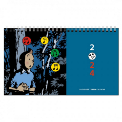 2024 Desktop Calendar Tintin and the music 21x12,5cm (24465)