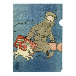 Pochette plastique A4 Tintin Le Petit Vingtième L'oreille cassé (15176)