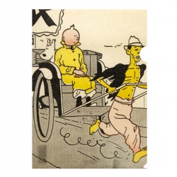 A4 Plastic Folder Tintin Le Petit Vingtième The Blue Lotus (15175)