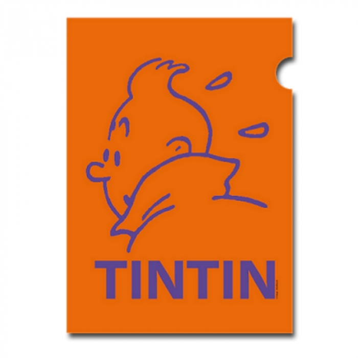 A4 Plastic Folder The Adventures of Tintin Snowy Orange Perfil (15161)