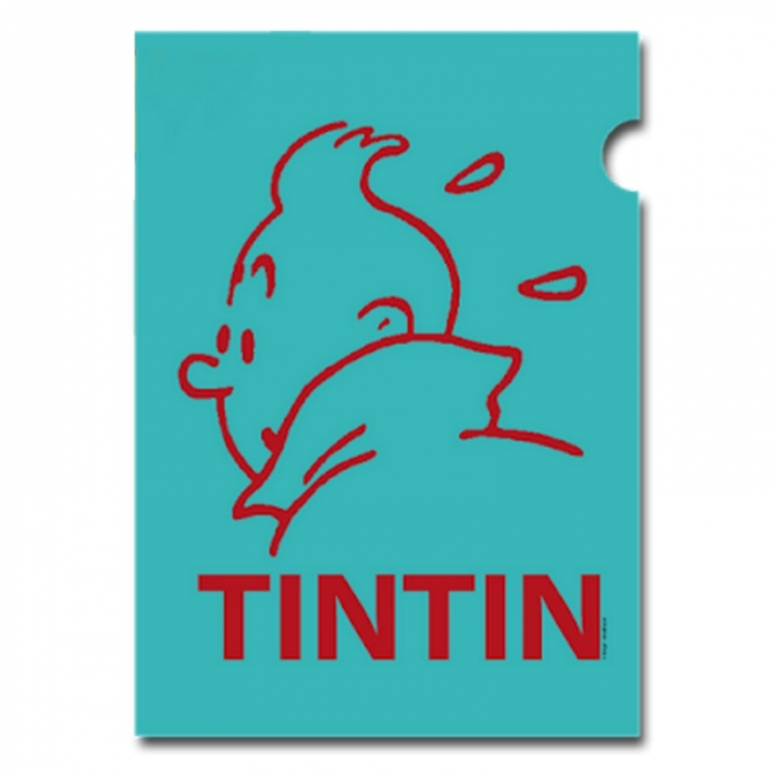Pochette plastique A4 Les Aventures de Tintin Perfil Turquoise (15160)