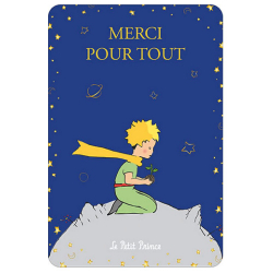Carte postale Le Petit Prince « Il faut faire soigneusement… »