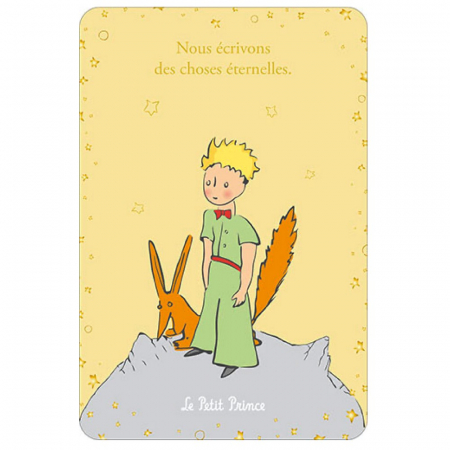 Carte Postale Le Petit Prince Et Le Renard Sur Une Balançoire - Kiub, Format 10x15 Cm