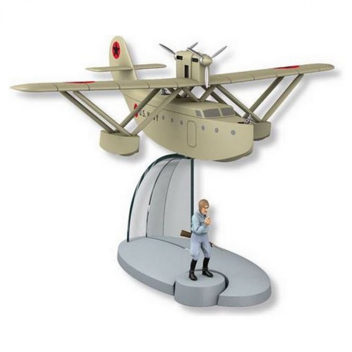 Figura de colección El hidroavión Latécoère Tintín Jo, Zette y Jocko (29558)