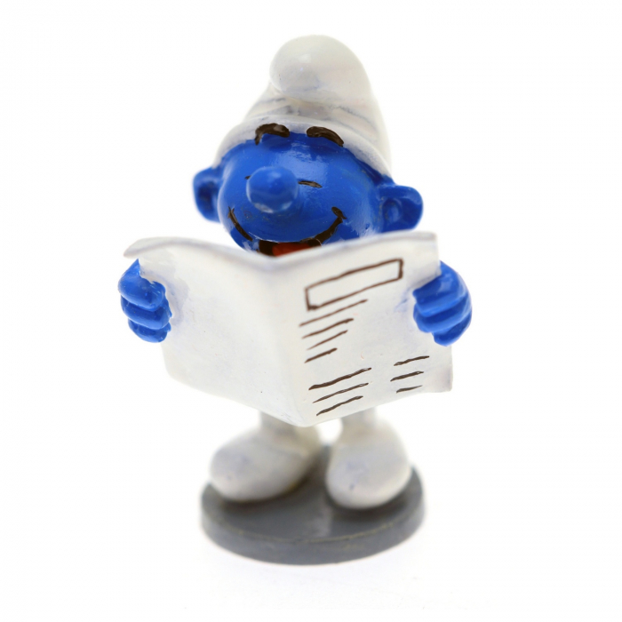 Collectible Figure Pixi The Smurf reading the newspaper 6415 (2016)