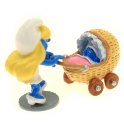 Collectible Figure Pixi The Smurfette with her pram 6420 (2016)