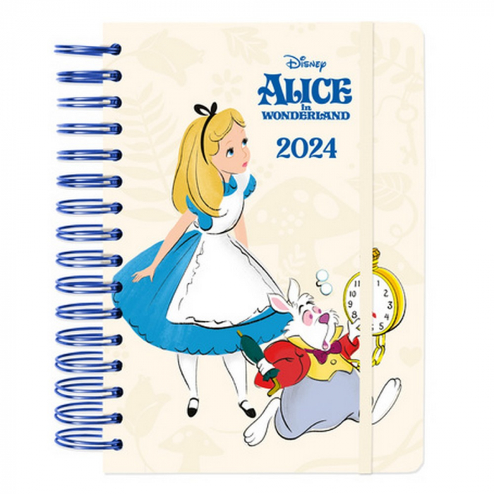 Agenda Annuel Erik, Disney Alice 14,8x21cm Anglais (2024)
