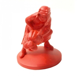 Figura de colección Tintín Abdallah Moulinsart Rojo Monocromo (42161)
