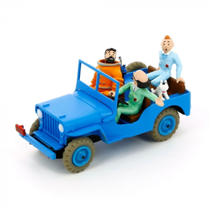 Figurine de collection Tintin La Jeep Bleu Objectif Lune Nº9 29509 (2013)