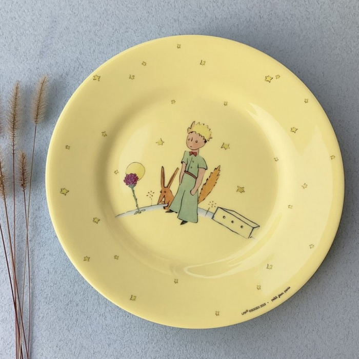 Assiette à Dessert Les Dinos Petit Jour Paris - Design Dinosaures Pour Enfants Et Adultes - 20x20 Cm