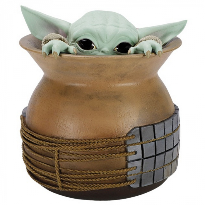 Figurine de collection Attakus Star Wars, Grogu dans le pot 1/2