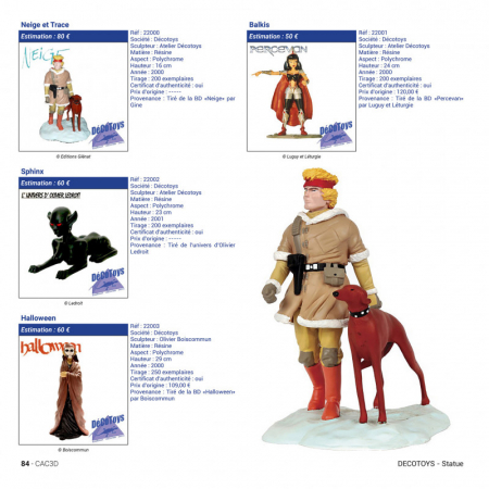 DÉMONS ET MERVEILLES figurine plomb Side Car Joe Bar Team 2002 style