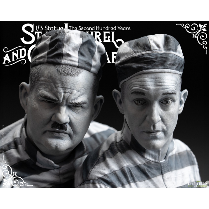 Figurines en céramique vintage Laurel et Hardy - Années 60 de collection - France