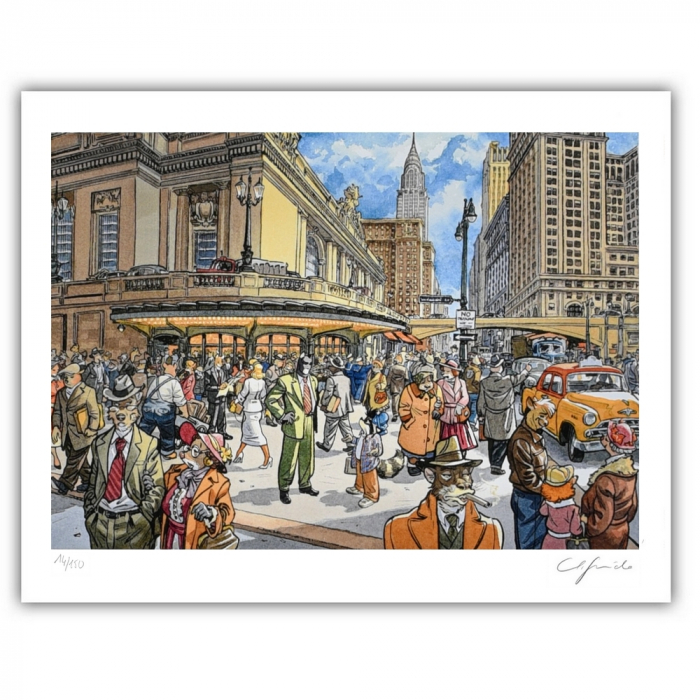 ZigZag Editions Poster Offset Blacksad - Smoking John Portrait, 40x60 Cm, Non Incorniciato