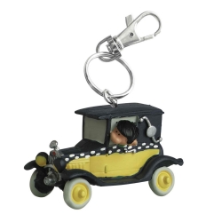 Llavero figura de Plastoy Tomás el Gafe en su coche 62145 (2021)