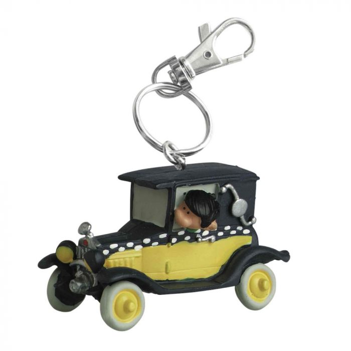 Keychain figure Plastoy Gaston Lagaffe in his car 62145 (2021)
