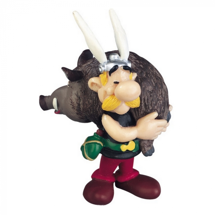 Collectible figure Plastoy Astérix holding a boar 60545 (2015)