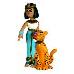 Collectible figure Plastoy Astérix Cleopatra with Panther 60513 (2015)