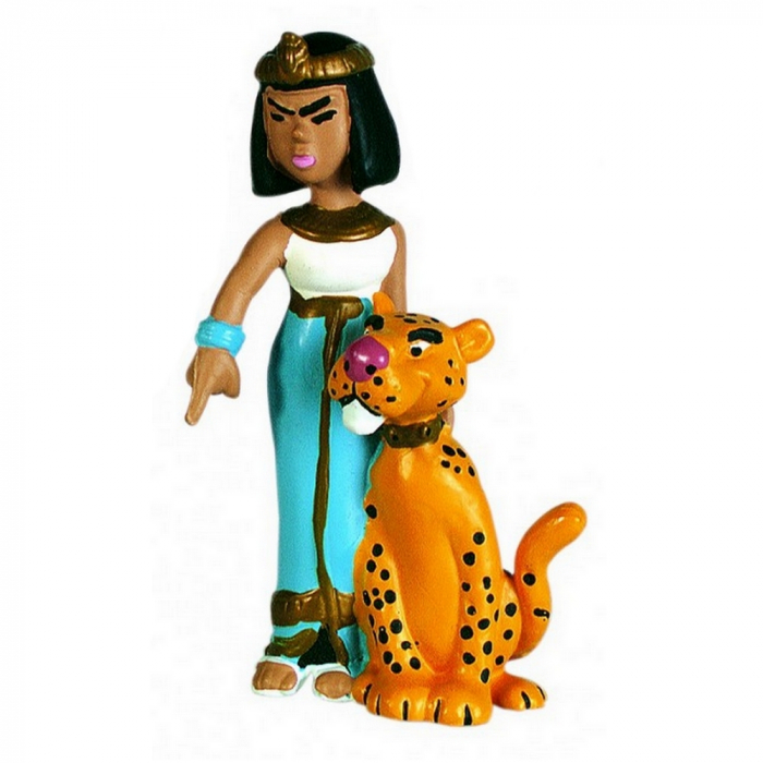 Collectible figure Plastoy Astérix Cleopatra with Panther 60513 (2015)