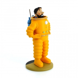 Figurine de collection Tintin Haddock en cosmonaute 17cm Moulinsart 42200 (2016)