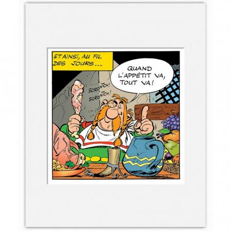 Coloriage Astrérix à imprimer - Astérix, Abraracourcix et Idéfix