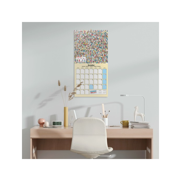 Calendario de pared Erik Where's Wally? 30x30cm (2025)